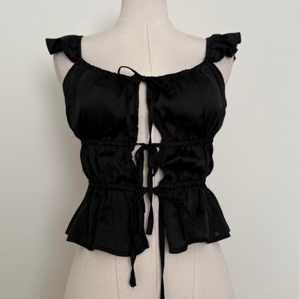 Forever 21 Sz S Cottage Core Festival Fairy Top Ruffle Going Out